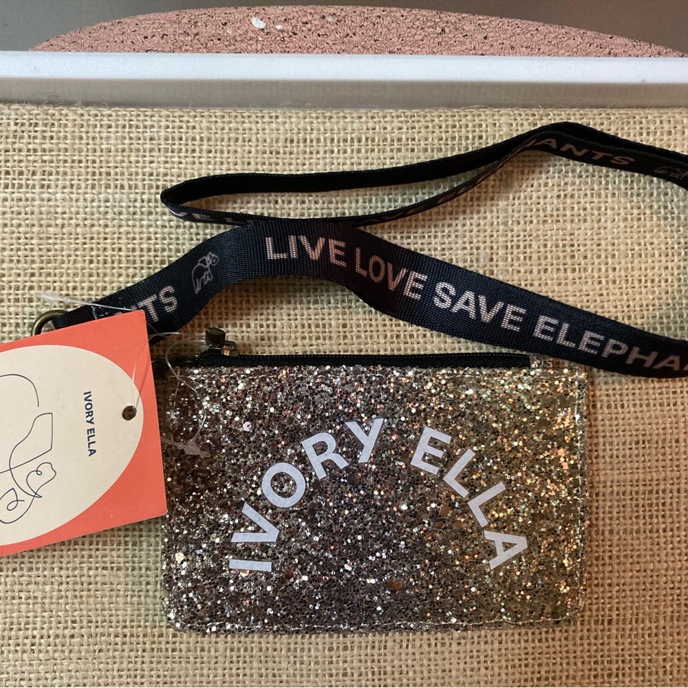 NWT Ivory Ella Lanyard ID Holder Key Chain